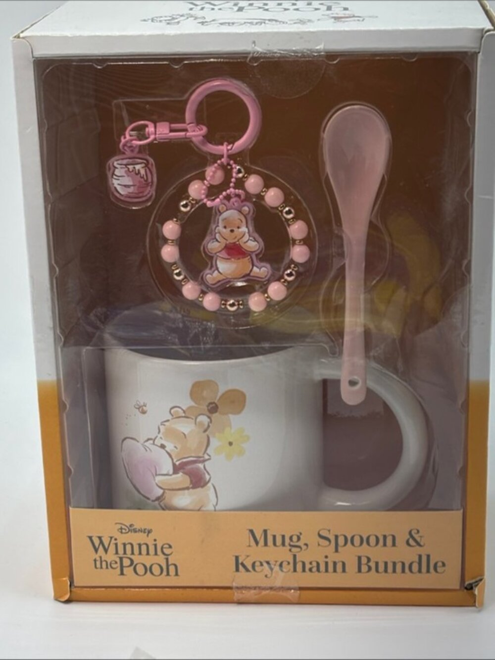 Disney Winnie the Pooh Mug, Spoon and Bag Charm or Keychain Set‎ NEW - Picture 3 of 6